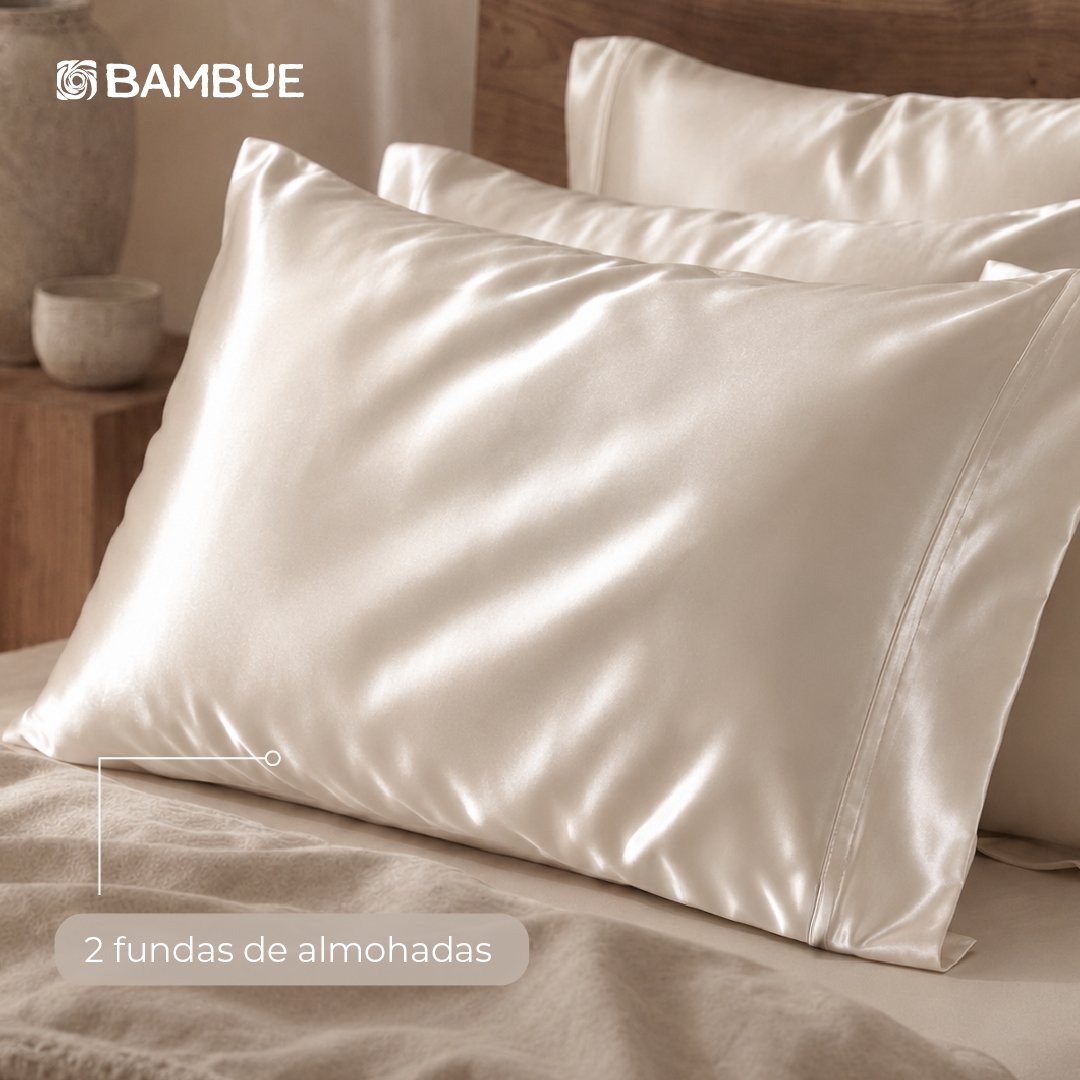 Fundas de almohada 400 Hilos • Taupe - Image 2