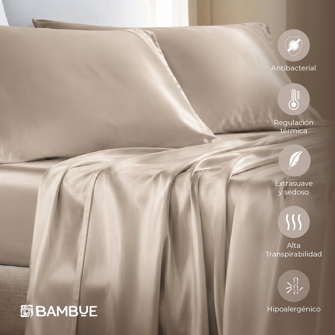Fundas de almohada 400 Hilos • Taupe - Image 3